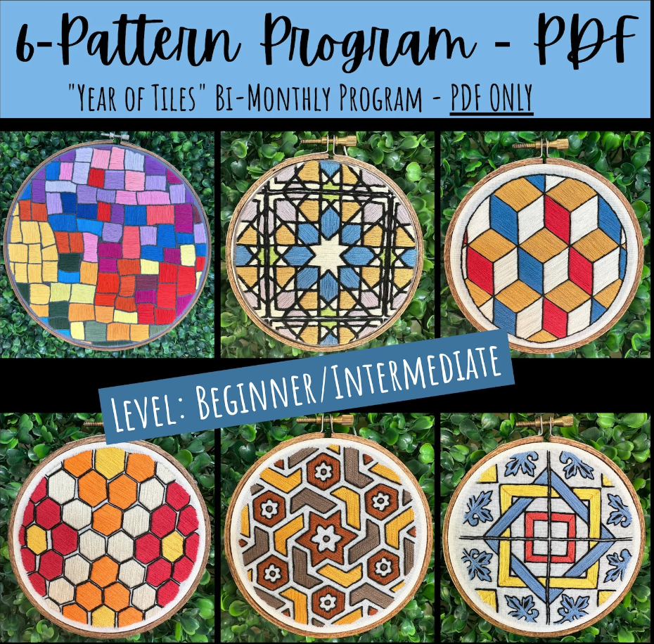 Year of Tiles Pattern Bundle |  The Creative Weasel