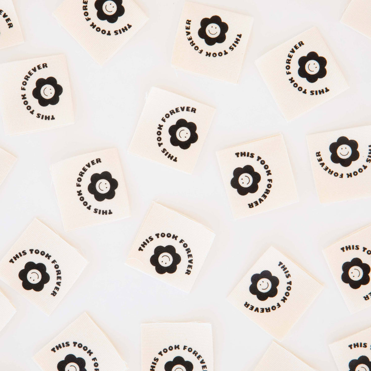 This Took Forever Organic Cotton Sewing Labels | Sarah Hearts