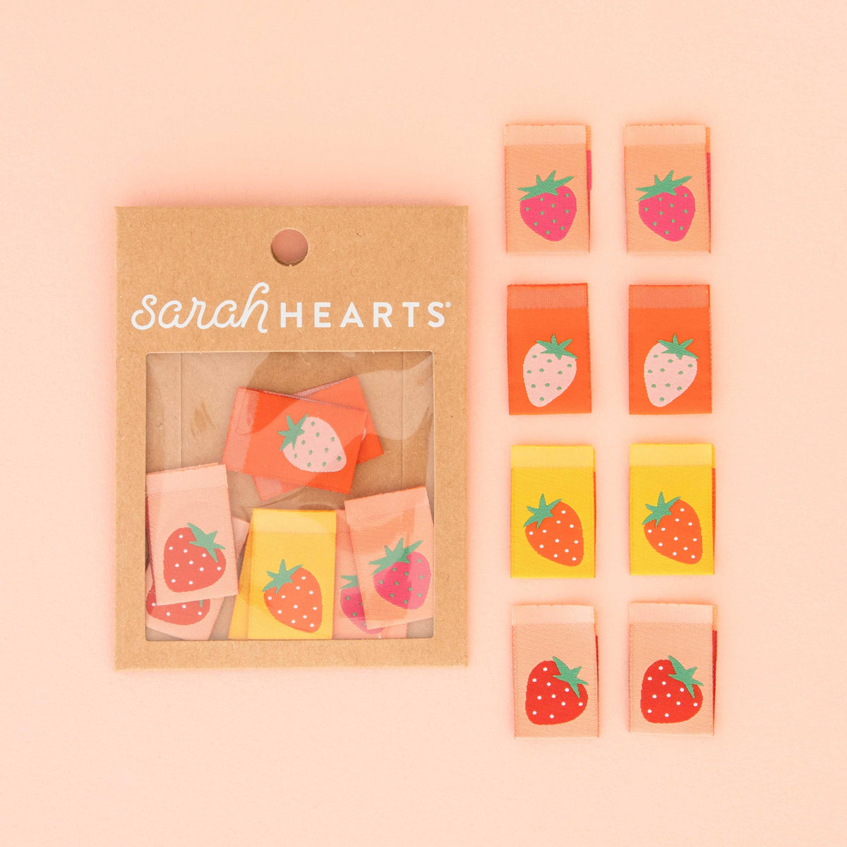 Strawberry Multipack Woven Sewing Labels