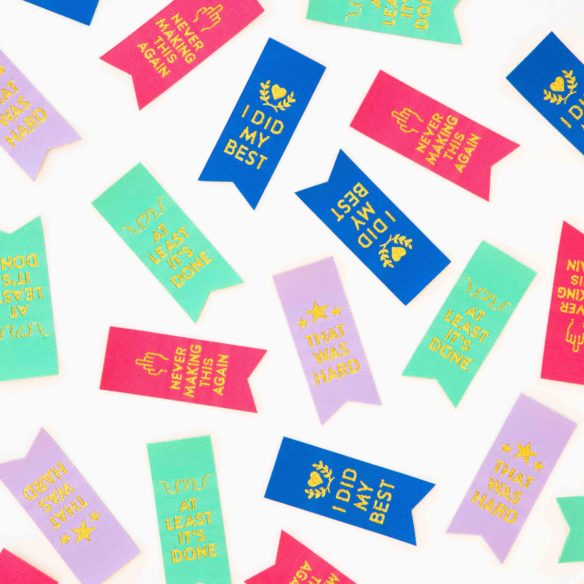 Sarcastic Award Ribbon Multipack Sewing Labels