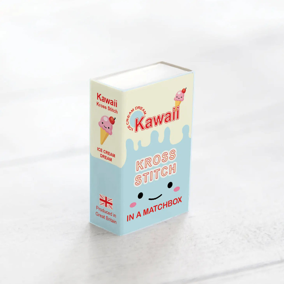 Ice Cream | Kawaii Kross Stitch in a Matchbox