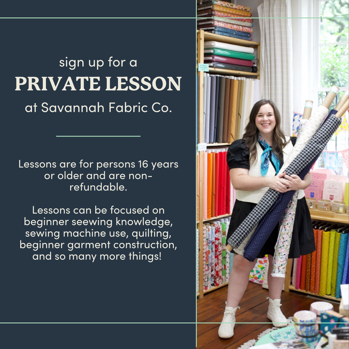 Private Sewing Lessons