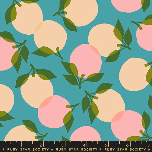 Tumbling Peach in Dark Turquoise | Juicy | Melody Miller | Ruby Star Society