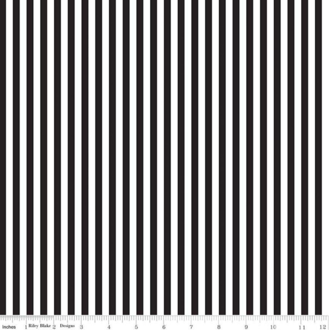 1/4&quot; Stripe in Black | RBD Designs | Riley Blake Designs