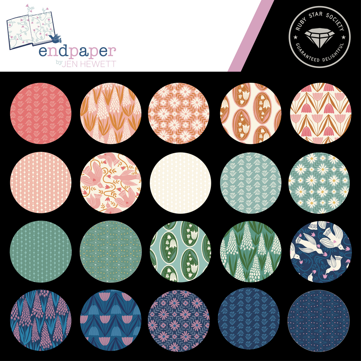 Endpaper Charm Pack | Jen Hewett | Ruby Star Society