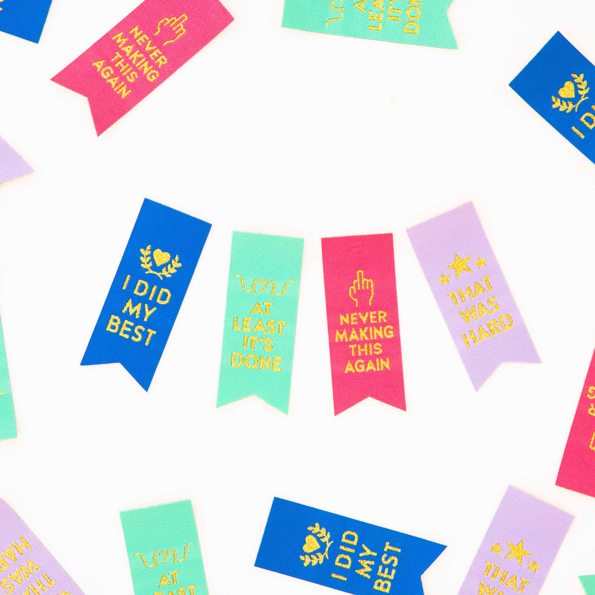 Sarcastic Award Ribbon Multipack Sewing Labels