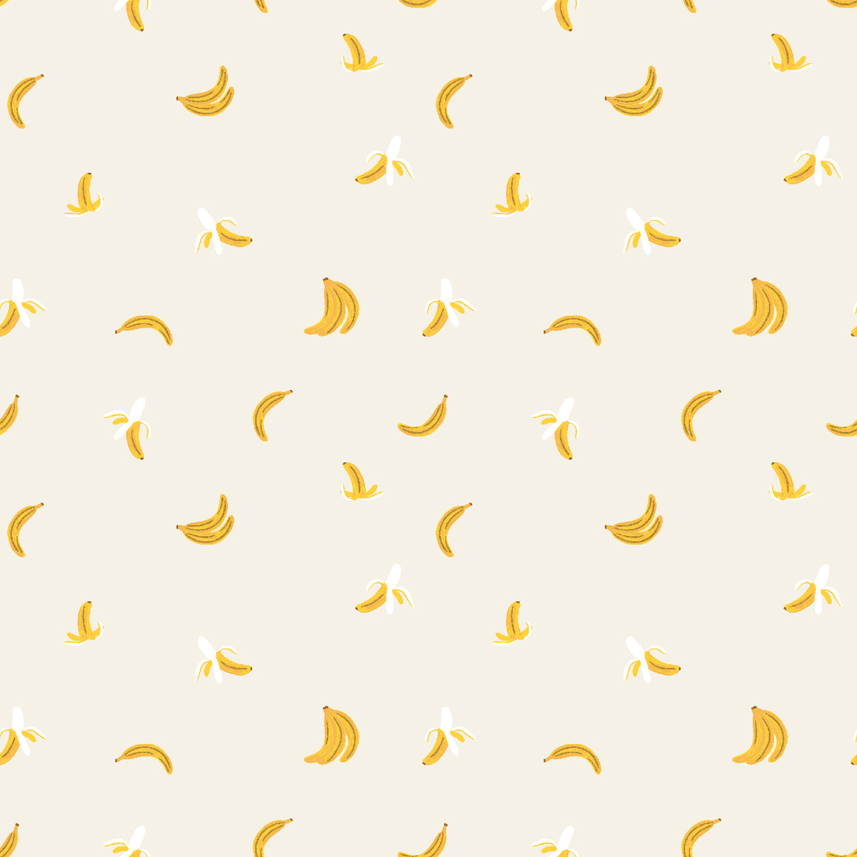 Bananas in Cream Metallic | Orchard | Rifle Paper Co. | Cotton + Steel