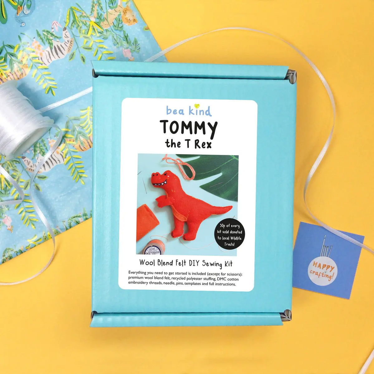 Tommy the T-Rex Felt Sewing Kit