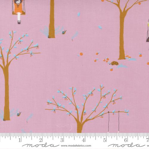 Girl on the Treeswing in Foxglove | Pips | Aneela Hoey | Moda