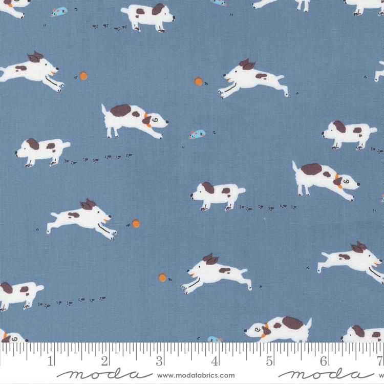 Puppy Dog Tails in Blueberry | Pips | Aneela Hoey | Moda