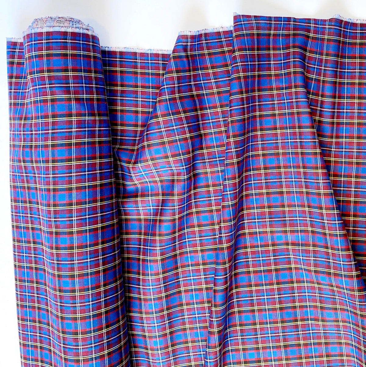 Royal Blue/Red Yarn Dyed Plaid
