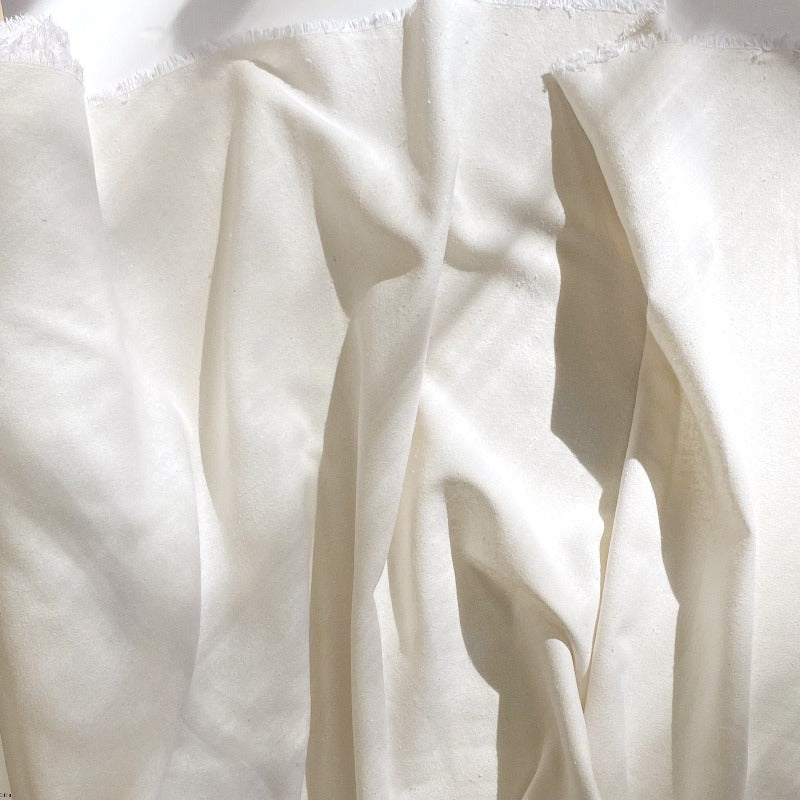 White Raw Silk Noil