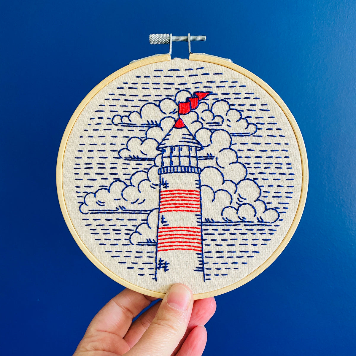 Lighthouse Embroidery Kit  |  Hook, Line &amp; Tinker