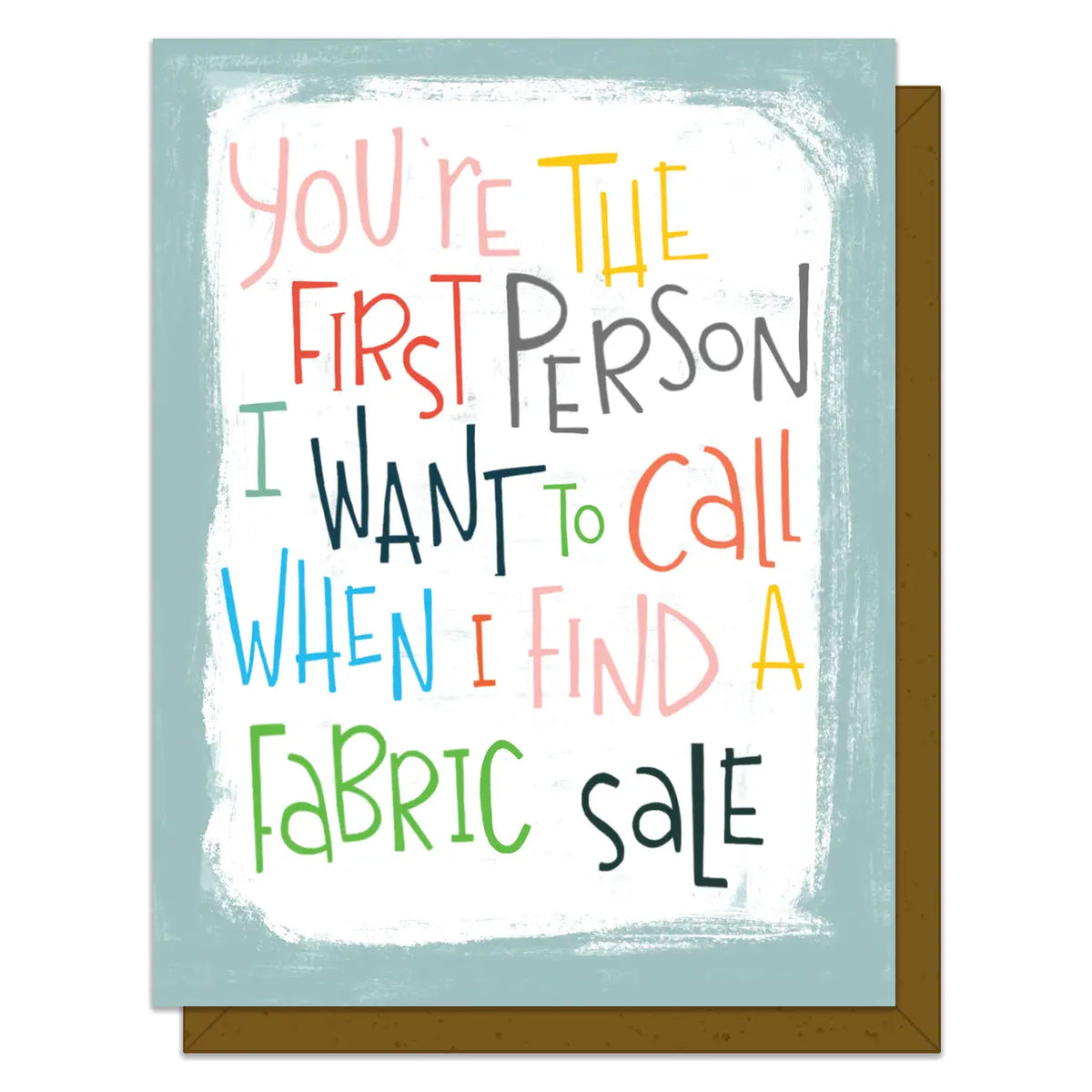 Fabric Sale Card